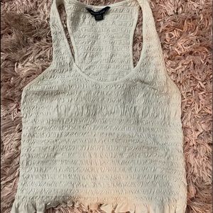 Ribbed tank/crop top